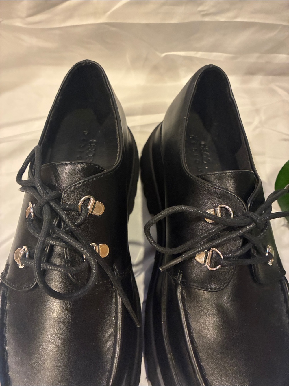New Ladies Size 11 ASOS Memphis Chunky Lace Up Platform Shoes in Black (ABBA) - Picture 6 of 16